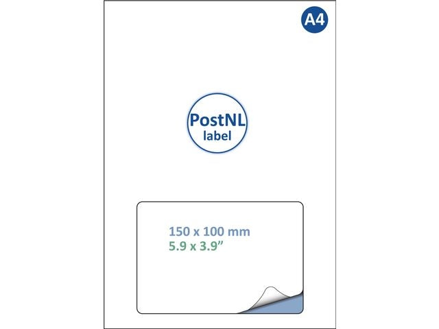 IEZZY - Label postnl iezzy a4 1.000 150x100mm