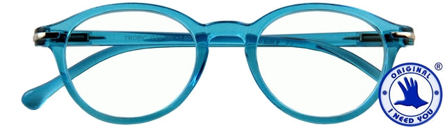 I Need You - Leesbril i need you +1.00dpt tropic blauw