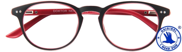 I Need You - Leesbril i need you +1.00dpt dokter new grijs-rood