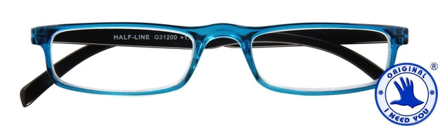 I Need You - Leesbril i need you +1.00dpt half-line blauw