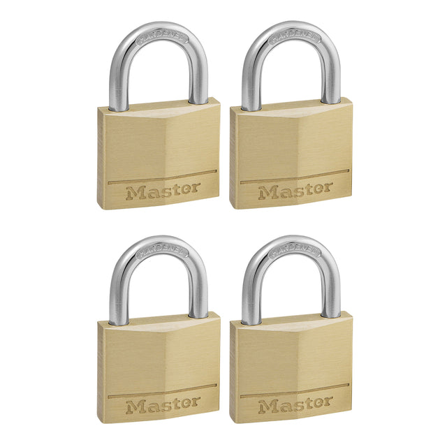 Cadenas MasterLock 4 s'entrouvrant laiton 50mm