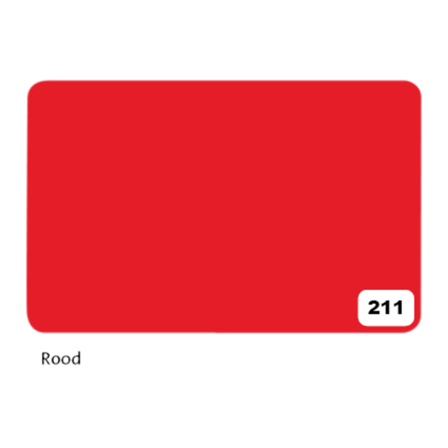 Folia Paper - Etalagekarton folia 1z 48x68cm 380gr nr211 rood | 10 stuks