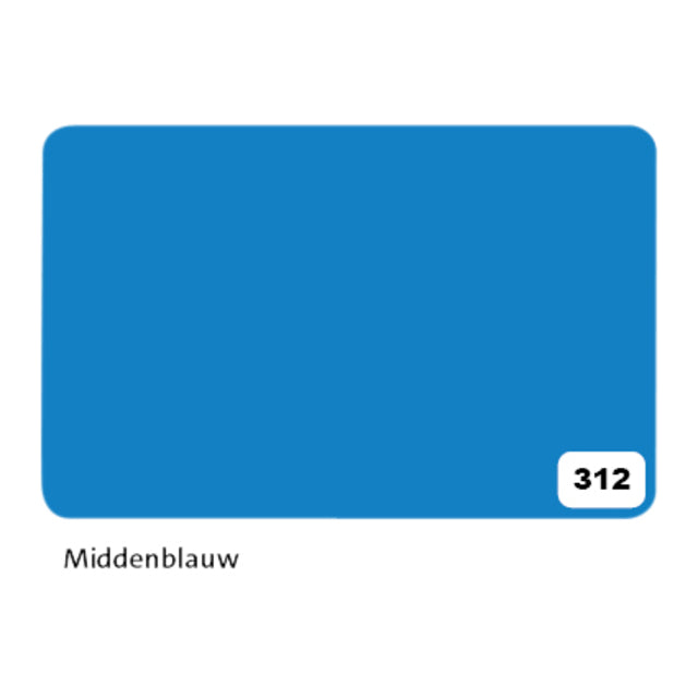 Folia Paper - Etalagekarton folia 1z 48x68cm 380gr nr312 blauw | 10 stuks