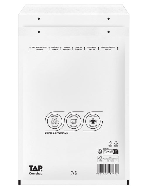 Jiffy - Envelop comebag luchtkussen 250x350mm 100st