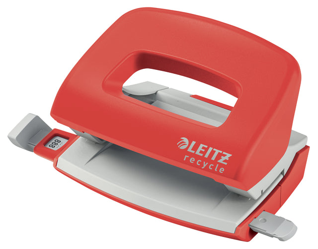 Leitz - Perforator leitz nexxt recycle mini 10 vel rood
