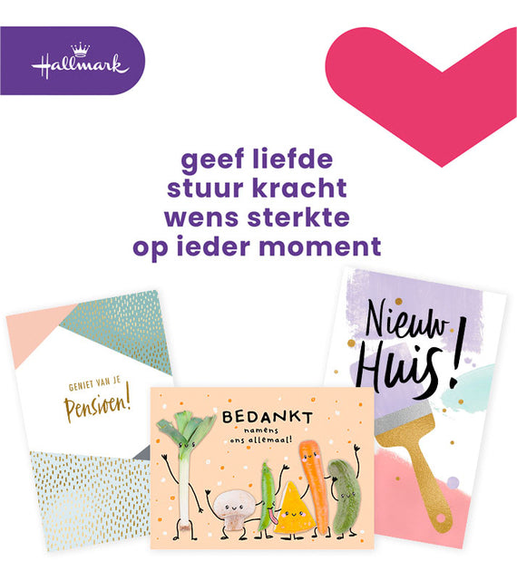 Hallmark - Wenskaart hallmark navulset diversen 12 stuks