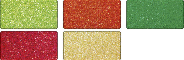 Folia Paper - Glitterkarton folia 50x70cm 300gr 5vel orient ass