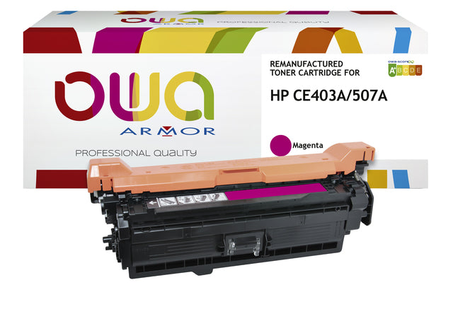 OWA - Tonercartridge owa hp ce403a rood