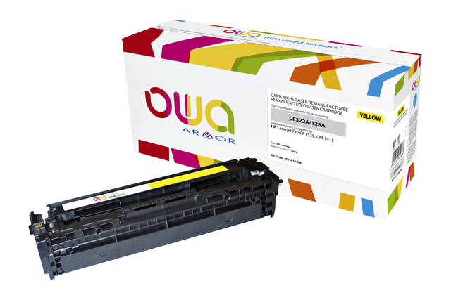OWA - Tonercartridge owa hp ce322a geel