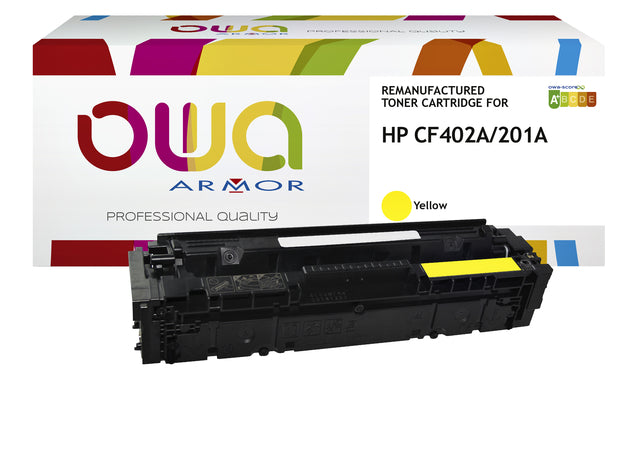 OWA - Tonercartridge owa hp cf402a geel