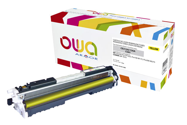 OWA - Tonercartridge owa hp ce312a geel