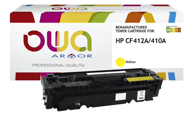 OWA - Tonercartridge owa hp cf412a geel