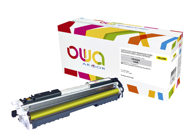 OWA - Tonercartridge owa hp cf352a geel