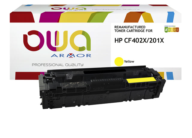 OWA - Tonercartridge owa hp cf402x geel