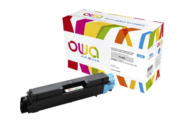 OWA - Toner owa kyocera tk-590c blauw