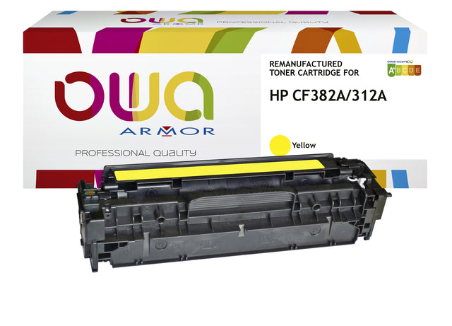 OWA - Tonercartridge owa hp cf382a geel
