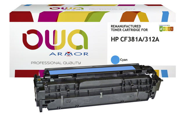 OWA - Tonercartridge owa hp cf381a blauw