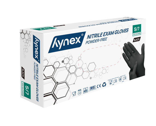 Hynex - Handschoen hynex s nitril 100st zwart | 10 stuks