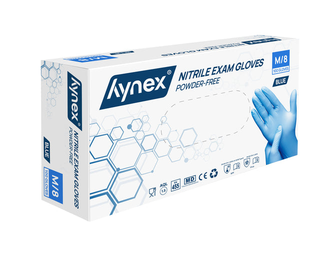Hynex - Handschoen hynex m nitril 100st blauw | 10 stuks