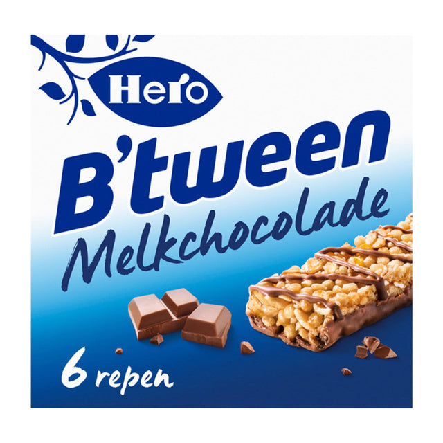 Hero - Tussendoortje B'tween melkchocolade 6pack reep 25gr