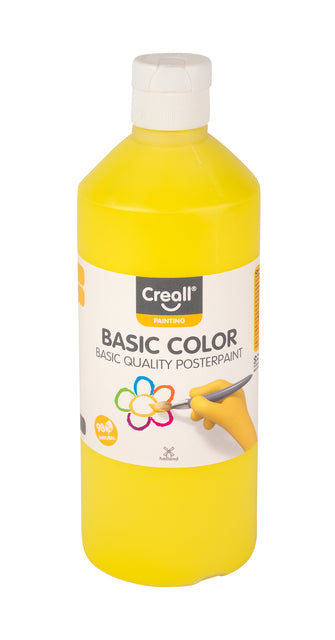 Creall - Plakkaatverf creall basic geel 500ml | 6 stuks