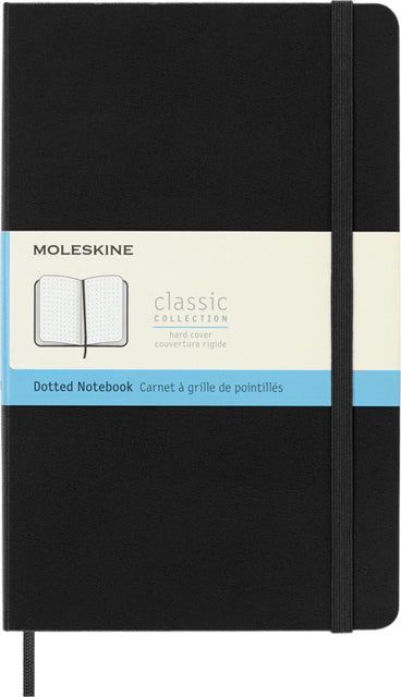 Moleskine - Notitieboek moleskine large 130x210 dots hc zw