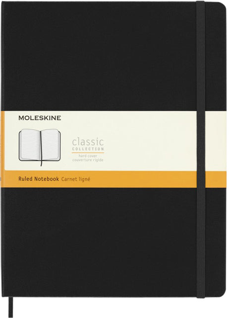 Moleskine - Notitieboek moleskine xl 190x250 ln hc zw