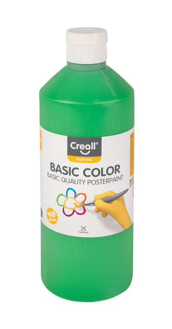 Creall - Plakkaatverf creall basic middengroen 500ml | 6 stuks