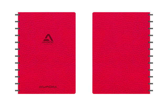 Aurora - Schrift adoc business a4 lijn 144pag 90gr rood