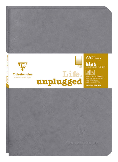 Clairefontaine - Schrift clairefontaine a5 lijn 96pag 90gr gs 2st
