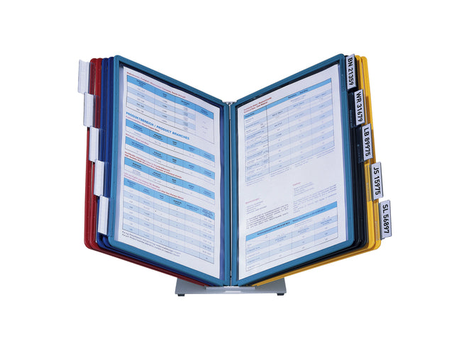 Durable - Bureaustandaard durable vario met 10-tassen a4 ass
