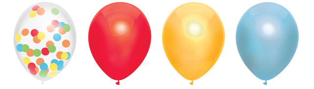 Haza - Ballonnen haza over the rainbow 30cm 6st ass | 5 stuks