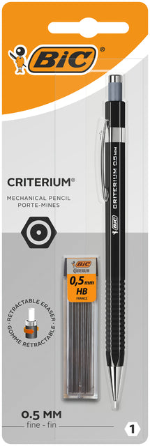 Bic - Vulpotlood bic criterium hb 0.5mm zwart | 25 stuks