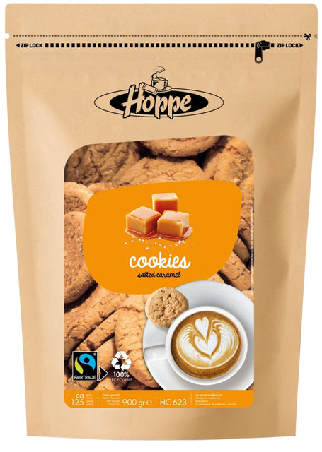 Hoppe - Koekjes hoppe cookies fairtrade caramel zeezout