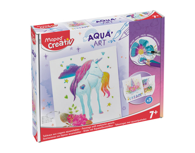 Maped - Hobbyset maped creativ aquaart eenhoorn 14delig