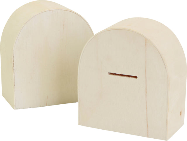Creotime - Spaarpot creativ company hout 10x9cm