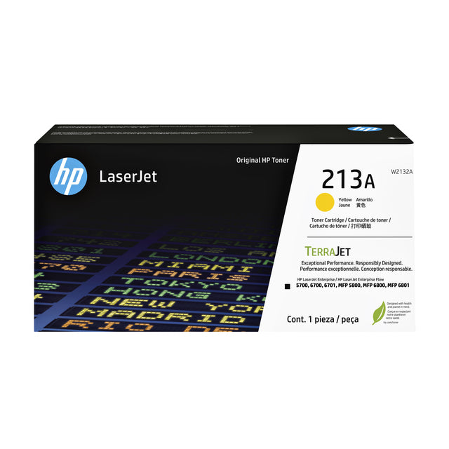 HP - Tonercartridge hp w2132a 213a geel