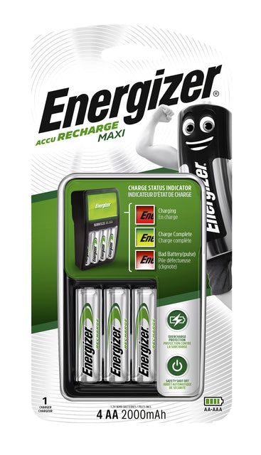 Energizer - Batterij oplader energizer incl batterijen aa 4st