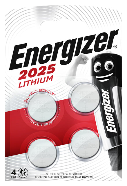 Energizer - Batterij energizer cr2025 lithium 4st