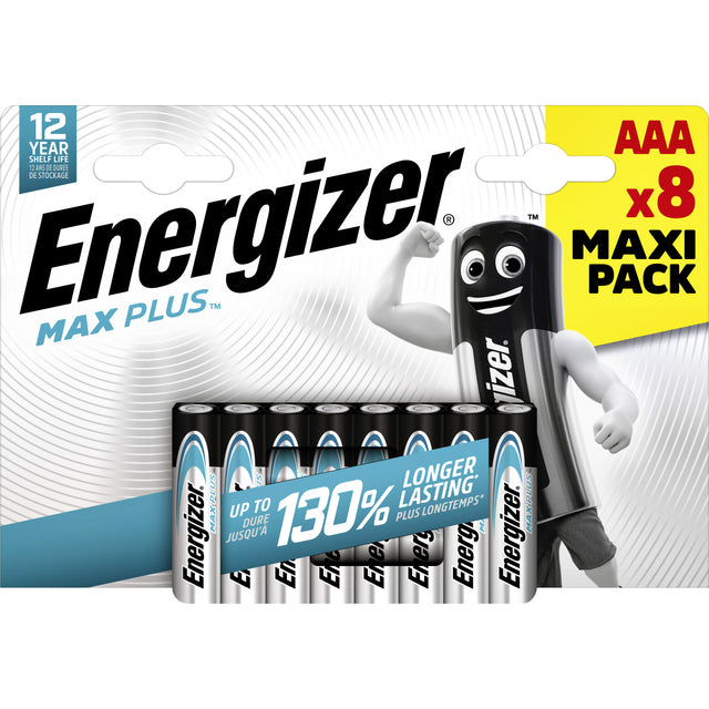 Energizer - Batterij energizer max plus aaa alkaline 8st