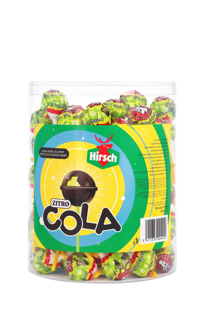 Hirsch - Lolly hirsch cola citroen 100x12 gram