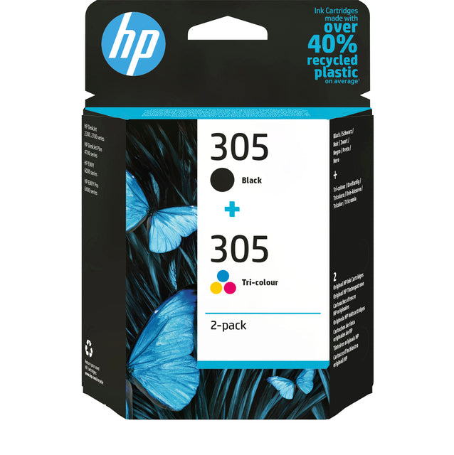 HP - Inktcartridge hp 6zd17ae 305 zwart + 3 kleuren