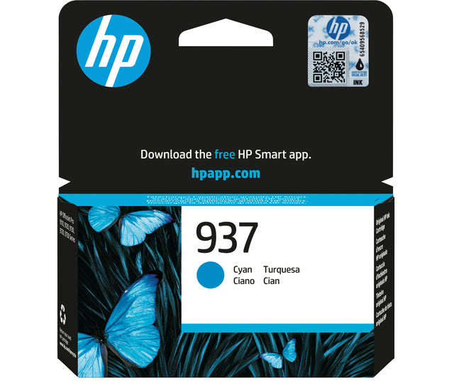 HP - Inktcartridge hp 4s6w2ne 937 blauw
