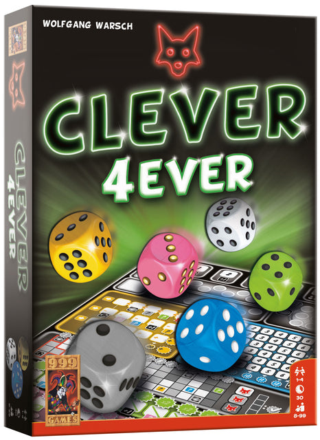 999 games - Dobbelspel clever 4ever | 12 stuks
