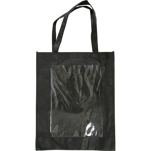 Creativ Company - Tas crea comp 42x34x12cm plastic voorkant zwart | 20 stuks
