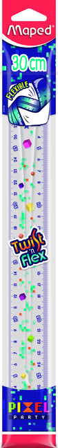 Maped - Liniaal maped pixel party twist n flex 30cm