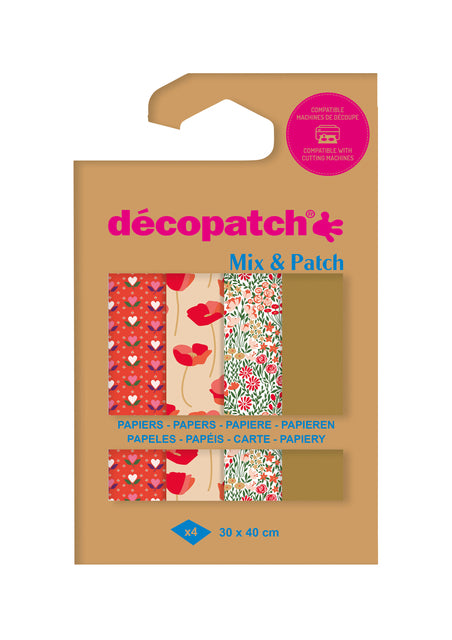 Decopatch - Hobbypapier décopatch 30x40 4v love in the meadow