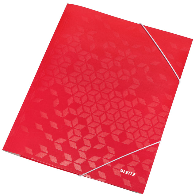 Leitz - Elastomap leitz wow a4 3 kleppen rood