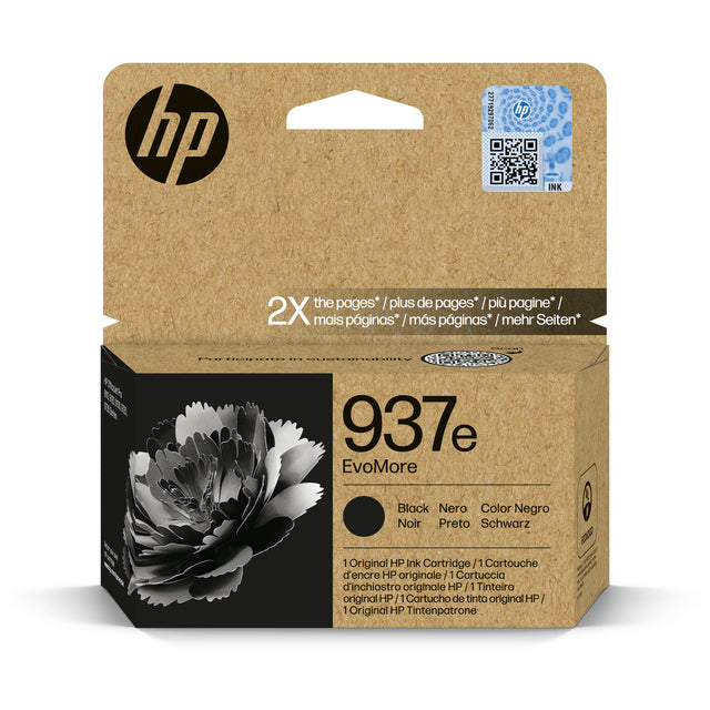 HP - Inktcartridge hp 4s6w9ne 937e evomore zwart