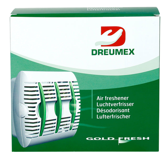 Dreumex - Luchtverfrisserdispenser dreumex gold fresh wit